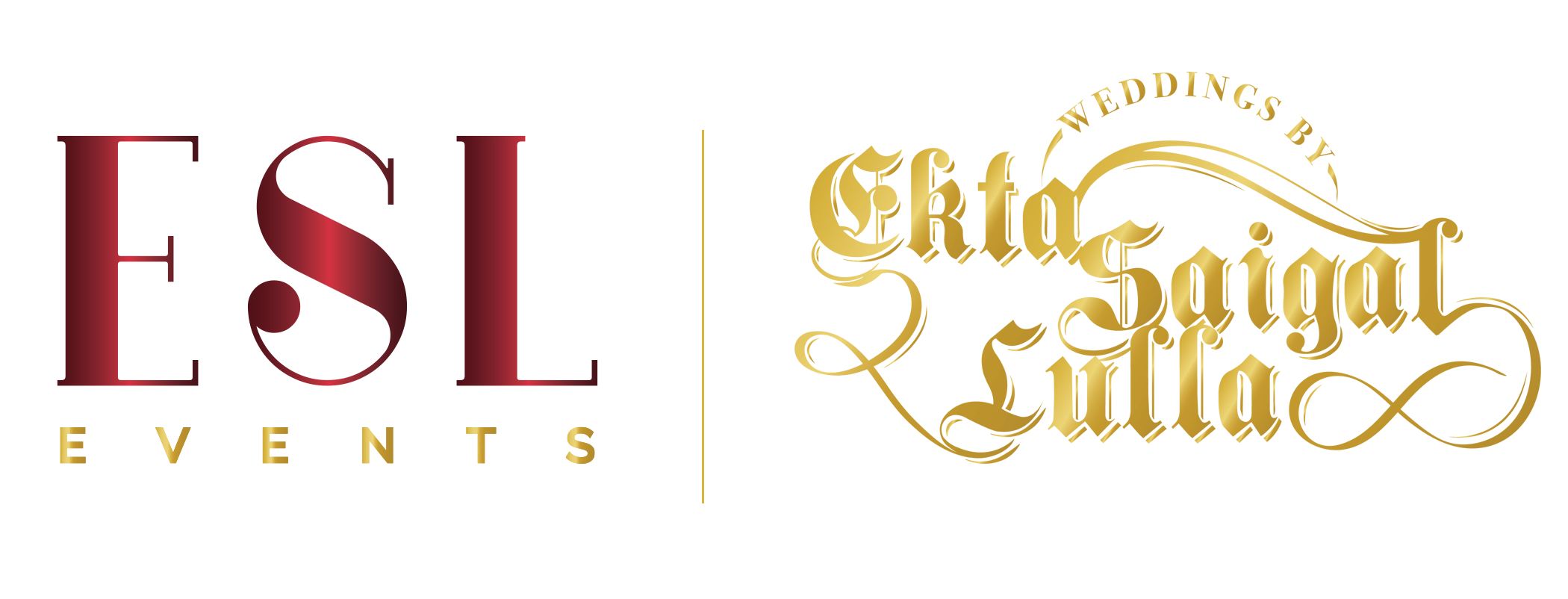 Weddings by Ekta Saigal Lulla & ESL Events Logo